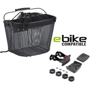 AZUR QUICK RELEASE SHOPPER E-BIKE MESH BASKET