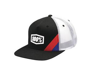 100% CORNERSTONE YOUTH TRUCKER HAT BLACK