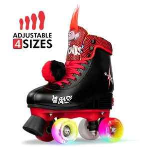 CRAZY SKATES TROLLS BARB SIZE ADJUSTABLE ROLLER SKATES