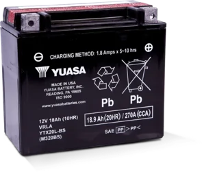 TOPLITE BY YUASA TOPLITE BATTERY YTX20L-BS [WITH ACID]