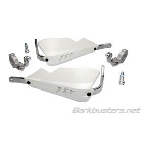 BARKBUSTERS HANDGUARD JET TAPERED H/BARS - WHT