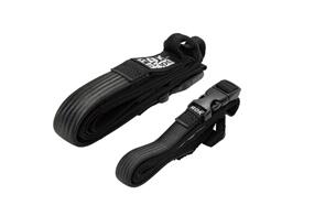 SW MOTECH ROK STRAPS. 2 ADJUSTABLE STRAPS. BLACK 310-1060 MM SIZE 