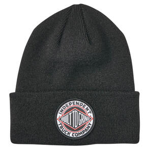 INDEPENDENT BTG SUMMIT LABEL RIBBED BEANIE BLACK