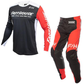 FASTHOUSE RAVEN MOTO BLACK/RED BEAST COMBO