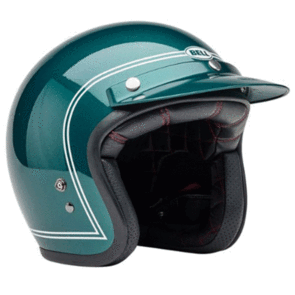 BELL MOTO HELMETS 2025 CUSTOM 500 HELMET STEVE MCQUEEN RIVERSIDE METALLIC GREEN LTD ED