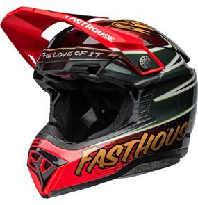 BELL MOTO HELMETS MOTO-10 SPHR FASTHOUSE DITD 24 RED/GLD 