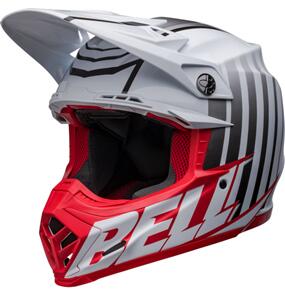 BELL MOTO HELMETS MOTO-9S FLEX SPRINT M/G WHT/RED 