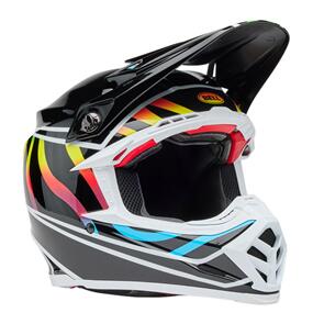 BELL MOTO HELMETS 2025 MOTO-9S FLEX HELMET DRIFT GLOSS BLACK/MULTI