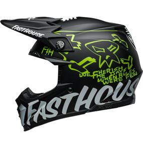 BELL MOTO HELMETS MOTO-9S FLEX FASTHOUSE MC CORE MATT BLK/YEL 