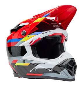 BELL MOTO HELMETS 2025 MOTO-9S FLEX HELMET RENEN NOVA GLOSS BLACK/RED