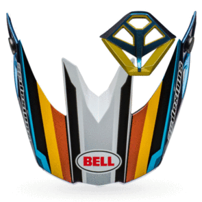 BELL MOTO HELMETS MOTO-10 PEAK M/PIECE KIT TOMAC 24 WHT/GLD