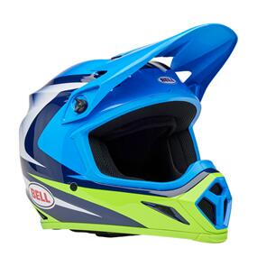 BELL MOTO HELMETS 2025 MX-9 MIPS HELMET JACKAL BLUE/HIVIZ YELLOW