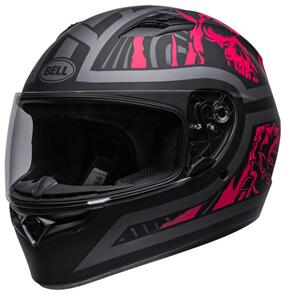 BELL MOTO HELMETS QUALIFIER REBEL MATT BLK/PNK