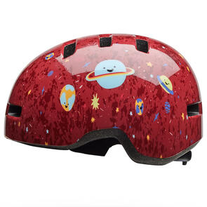 BELL HELMETS LIL RIPPER CHILD PLANETS GLOSS DARK RED