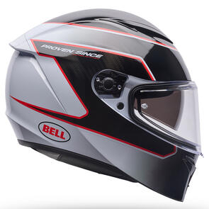 BELL MOTO HELMETS LITHIUM MIPS FLUX DOT/ECE WHITE/BLACK/RED