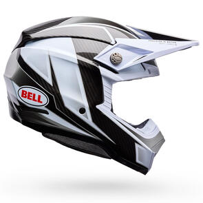 BELL MOTO HELMETS MOTO-10 SPHERICAL GRID ECE WHITE/BLACK/GREY