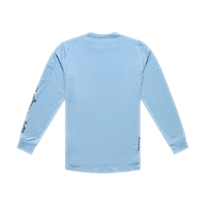 TROY LEE DESIGNS 2026 RUCKUS RIDE LONG SLEEVE TEE WAVES DAWN BLUE