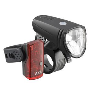 AXA BIKE LIGHTS FRONT & REAR GREENLINE