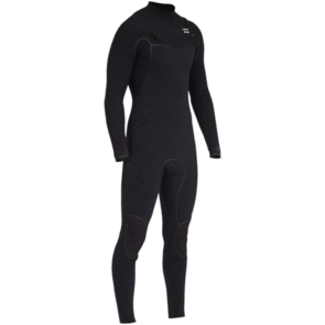 BILLABONG FURNACE CHESTZIP FLUID WELD 2MM STEAMER BLACK