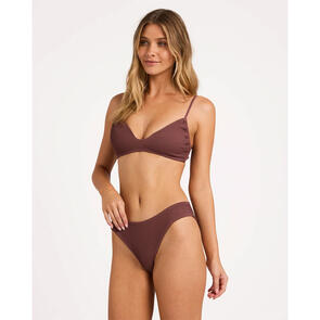 BILLABONG SUMMER HIGH DEMI BRALETTE BIKINI ESPRESSO