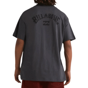 BILLABONG TEAM ARCH SS SCREEN TEE CHARCOAL