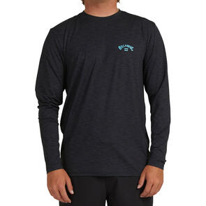 BILLABONG 2024 SHORELINE LF L/SL SURF TEE BLACK HEATHER