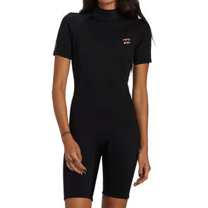 BILLABONG 2025 2MM FOIL FLATLOCK SHORT SLEEVE SPRING BLACK