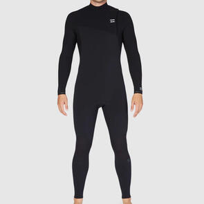 BILLABONG 2/2MM FURNACE COMP CHESTZIP STEAMER BLACK
