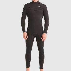 BILLABONG 3/2MM ABSOLUTE CHESTZIP STEAMER GBS BLACK