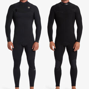BILLABONG 3/2MM REVOLUTION NATURAL CHESTZIP STEAMER BLACK