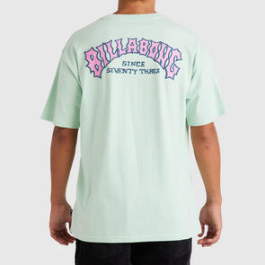 BILLABONG 73 ARCH SS TEE MIST GREEN