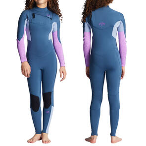 BILLABONG YOUTH 3/2MM SYNERGY CHEST ZIP GBS FULLSUIT DEEP SEA