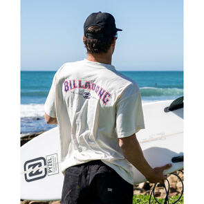 BILLABONG ARCH WAVE OG SS TEE WW OFF WHITE