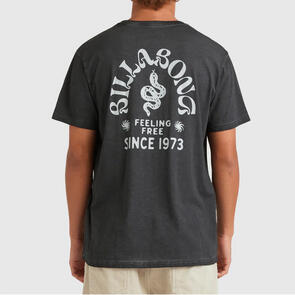 BILLABONG BIG WAVE SHAZ  SS SCREEN TEE BLACK