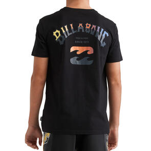 BILLABONG BOYS ARCH FADE SS SCREEN TEE BLACK