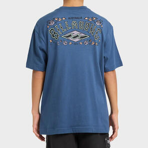 BILLABONG BOYS HERITAGE ARCH SHORT SLEEVE DARK DENIM