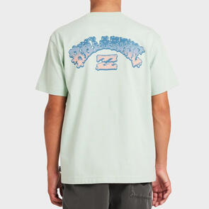 BILLABONG BOYS WAX ARCH SS SCREEN TEE SEAFOAM