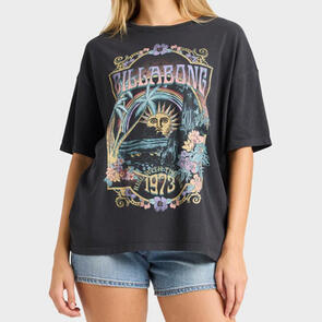 BILLABONG COUNTING STARS SS TEE OFF BLACK