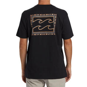 BILLABONG CRAYON WAVE SS SCREEN TEE BLACK