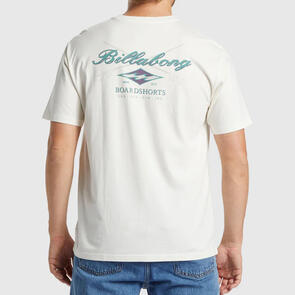 BILLABONG CROSSBOARDS SS SCREEN TEE OFF WHITE