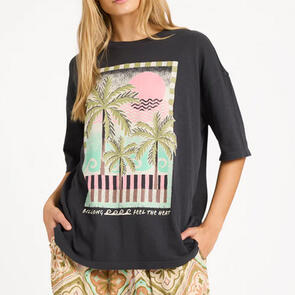 BILLABONG FEEL IT TEE BLACK SANDS