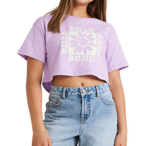 BILLABONG GIRLS VINTAGE SURF TRUE BOY CROP TULIP