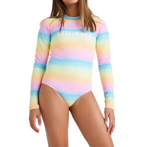 BILLABONG GIRLS VISTA DREAMIN LS BODYSUIT MULTI