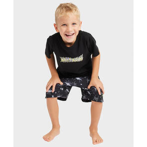 BILLABONG GROMS ARCH RAGE SS OG SCREEN TEE BLACK