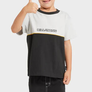 BILLABONG GROMS SPEC LEGACY SS OG KNIT TOP SILVER