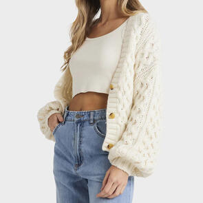 BILLABONG MONTANA CARDIGAN SALT CRYSTAL