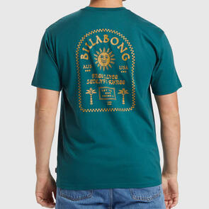 BILLABONG PORTAL SS SCREEN TEE REAL TEAL