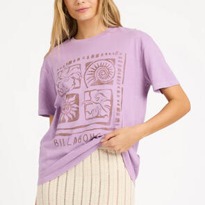 BILLABONG REACH HIGH TEE VINTAGE VIOLET