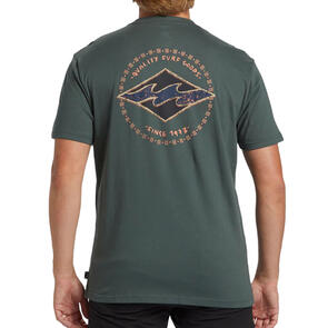 BILLABONG ROTOR DIAMOND SS SCREEN TEE SLATE GREEN