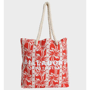 BILLABONG ROW OF PALMS BEACH BAG RED ALOHA